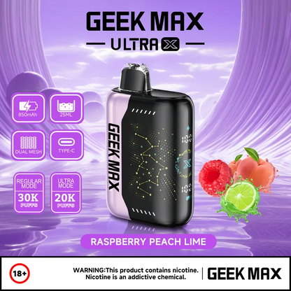 Geek Max Ultra X 30K Disposable Device (20mg/ml)(Box of 5)[ONTARIO] -