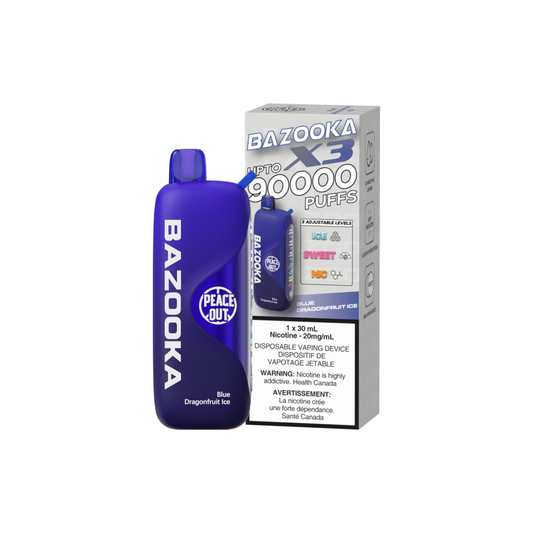 Bazooka X3 90k Puffs Disposable Device (20mg/ml)(Box of 5)[ONTARIO]