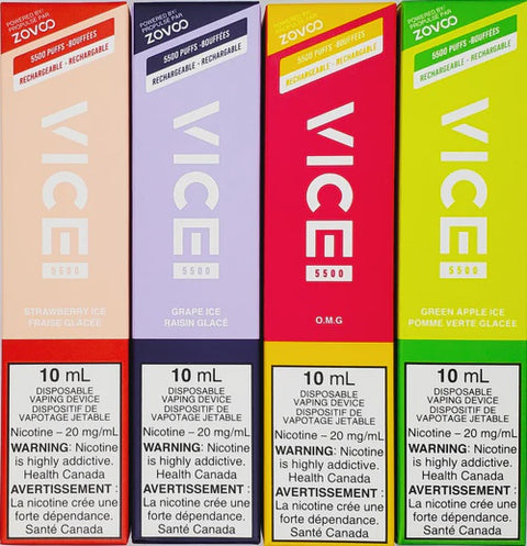 Vice 5500 Puffs Disposable Device Single (20mg/ml) [FEDERAL]-